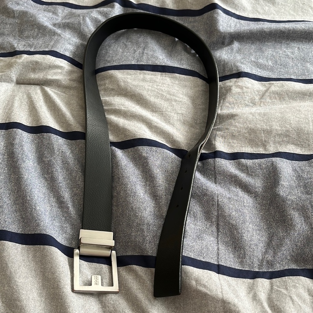 Hugo Boss Mens Leather Belt Sz 32